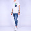 JEANS SLIM FIT CON TOPPE Displaj - Rizzo Abbigliamento Uomo